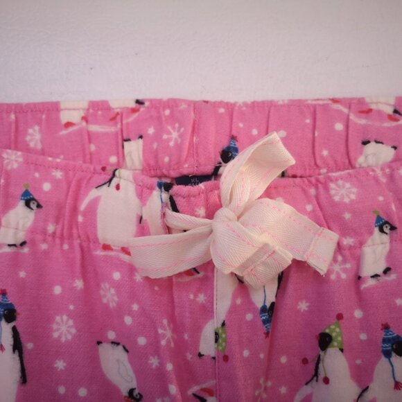 NWT Old Navy Men's Pink with Penguins Flannel Sleep Pants - Picture 4 of 9
